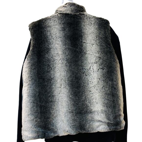 Vintage Y2K ZLC Collections - Faux Fur Reversible Vest - 4 pockets! XL - Picture 2 of 12